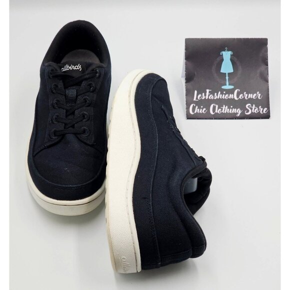 Allbirds Women's Black Canvas Pacers Lace-Up Sneakers Casual Shoes Sz 8 2294 - Picture 10 of 16